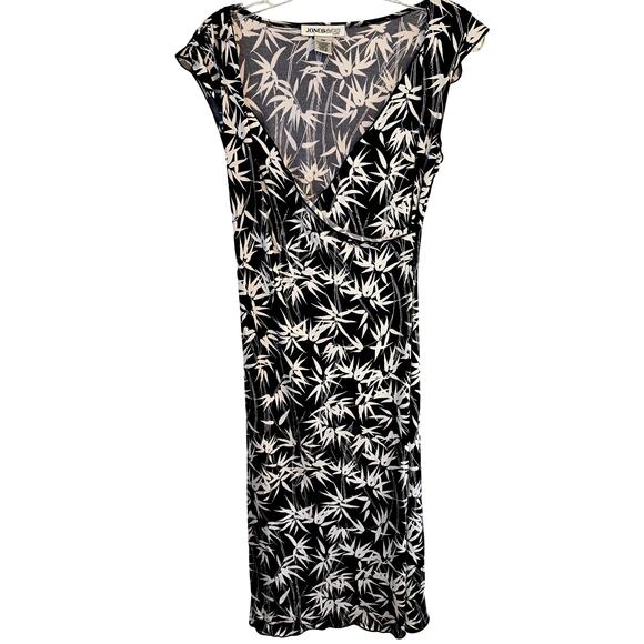 NWT Jones & Co Women's Dress PM MP Medium Petite Black Sun Misses Sz 8P 10P New - Picture 1 of 7